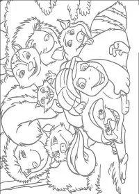 Over The Hedge de colorat