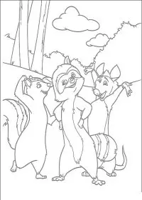 Fisă de colorat cu Over the hedge de colorat p04