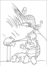 Fisă de colorat cu Over the hedge de colorat p05