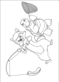 Fisă de colorat cu Over the hedge de colorat p06