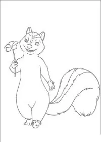 Fisă de colorat cu Over the hedge de colorat p08