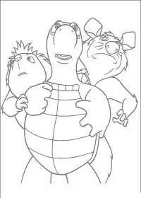 Fisă de colorat cu Over the hedge de colorat p10