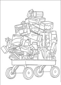 Fisă de colorat cu Over the hedge de colorat p12