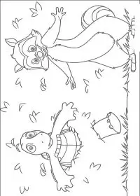 Fisă de colorat cu Over the hedge de colorat p14