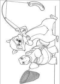 Fisă de colorat cu Over the hedge de colorat p22