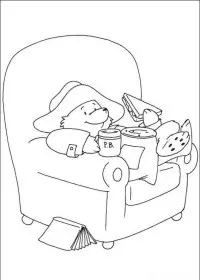 Fisă de colorat cu Paddington bear de colorat p10