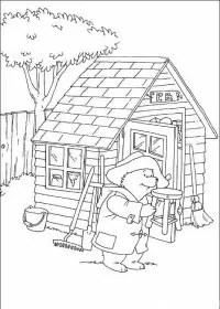 Fisă de colorat cu Paddington bear de colorat p15