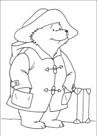 Fisă de colorat cu Paddington bear de colorat p16