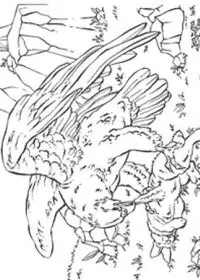 Fisă de colorat cu Pasari de colorat p06