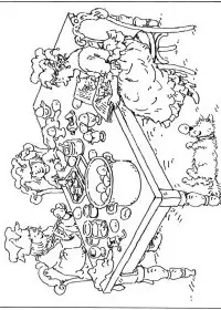 Fisă de colorat cu Paste de colorat p181