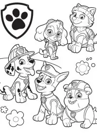 Patrula Cățelușilor de colorat p52