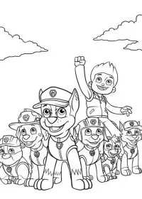 Patrula Cățelușilor de colorat p25