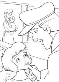 Fisă de colorat cu Peter pan 2 de colorat p02