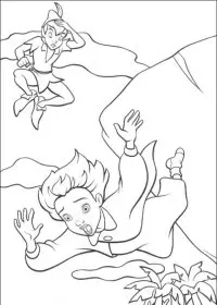 Fisă de colorat cu Peter pan 2 de colorat p11