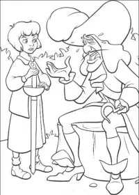 Fisă de colorat cu Peter pan 2 de colorat p13