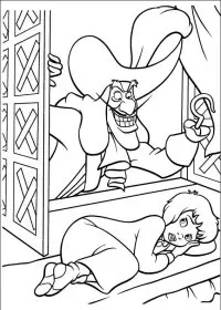 Fisă de colorat cu Peter pan 2 de colorat p17