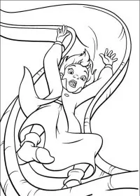 Fisă de colorat cu Peter pan 2 de colorat p21