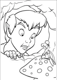 Fisă de colorat cu Peter pan 2 de colorat p25