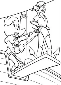 Fisă de colorat cu Peter pan 2 de colorat p28