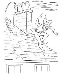 Fisă de colorat cu Peter pan de colorat p03