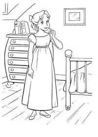 Fisă de colorat cu Peter pan de colorat p20