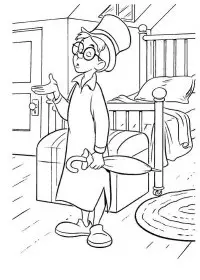 Fisă de colorat cu Peter pan de colorat p21