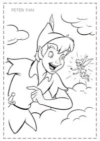 Fisă de colorat cu Peter pan de colorat p24