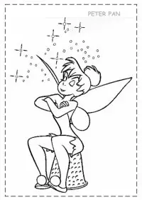 Fisă de colorat cu Peter pan de colorat p26