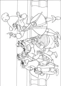 Fisă de colorat cu Peter pan de colorat p31