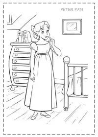Fisă de colorat cu Peter pan de colorat p34
