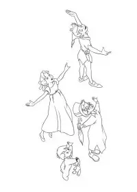 Fisă de colorat cu Peter pan de colorat p41