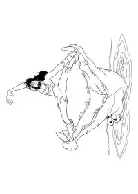 Fisă de colorat cu Peter pan de colorat p43