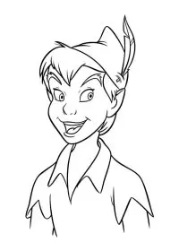 Fisă de colorat cu Peter pan de colorat p46