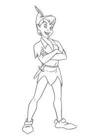 Fisă de colorat cu Peter pan de colorat p47