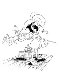 Fisă de colorat cu Peter pan de colorat p64