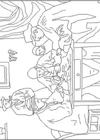 Fisă de colorat cu Picturi celebre de colorat p02