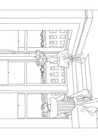 Fisă de colorat cu Picturi celebre de colorat p03