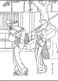 Fisă de colorat cu Picturi celebre de colorat p04