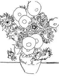 Fisă de colorat cu Picturi celebre de colorat p08