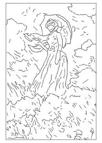 Fisă de colorat cu Picturi celebre de colorat p11