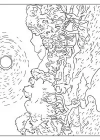 Fisă de colorat cu Picturi celebre de colorat p14