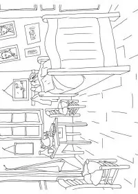 Fisă de colorat cu Picturi celebre de colorat p15