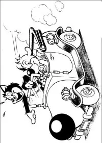 Fisă de colorat cu Piff si hercule de colorat p05