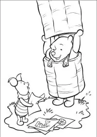 Fisă de colorat cu Piglet de colorat p05