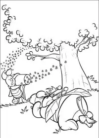 Fisă de colorat cu Piglet de colorat p06