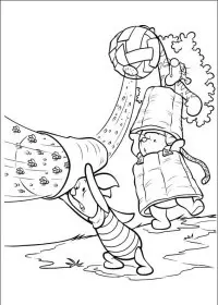 Fisă de colorat cu Piglet de colorat p07