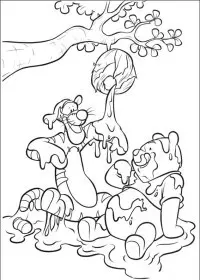 Fisă de colorat cu Piglet de colorat p08