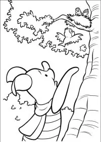 Fisă de colorat cu Piglet de colorat p12