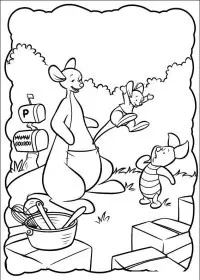 Fisă de colorat cu Piglet de colorat p19