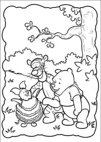 Fisă de colorat cu Piglet de colorat p23